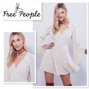 Free People NWT Jasmine embroidered jumpsuit